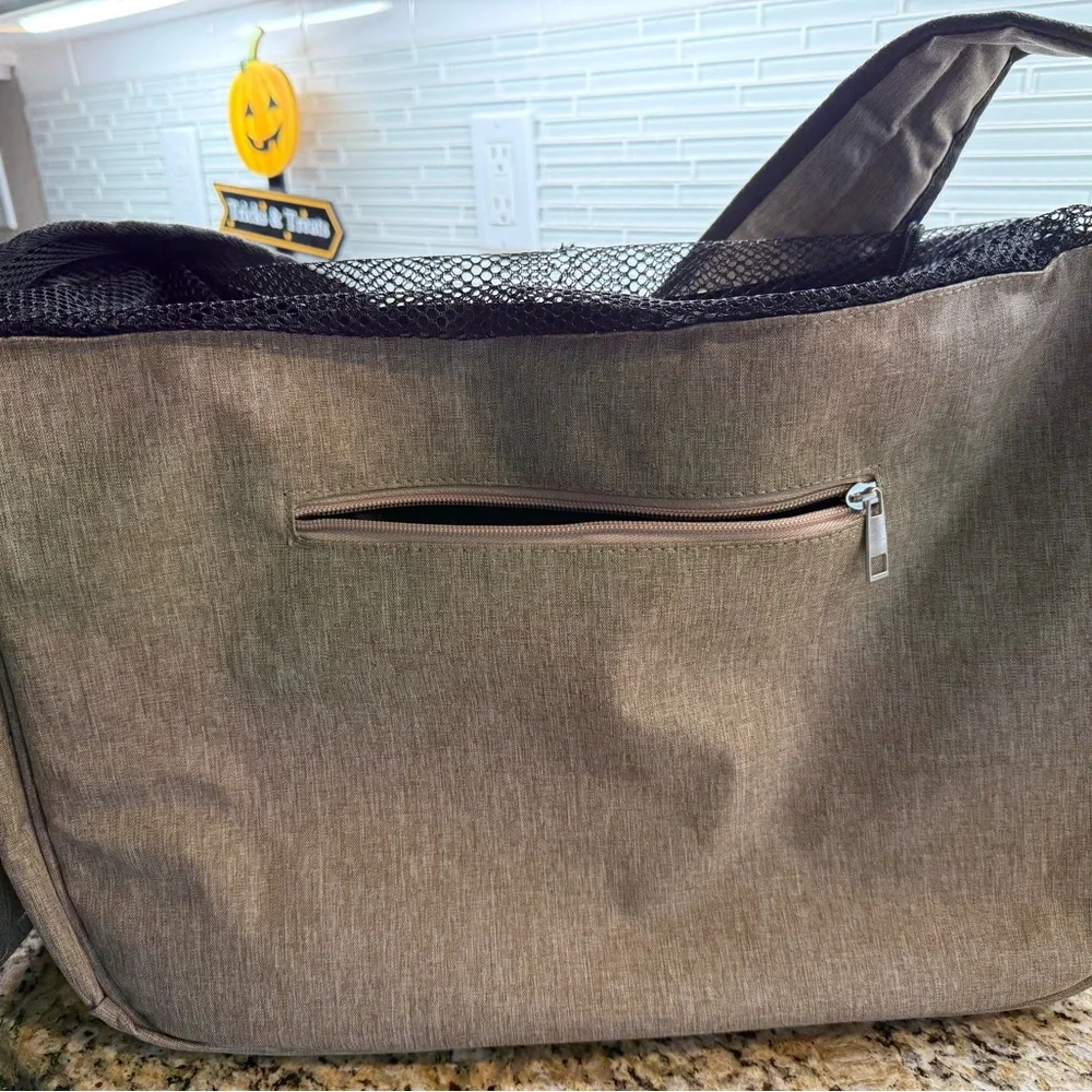 Small Dog/Cat Carrier Sling with Triple Security.Pet travel bag. Airline pet bag